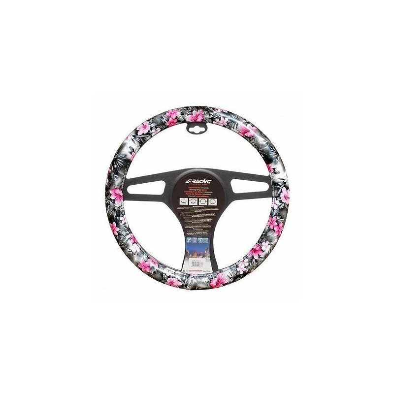 steering wheel cover-flower