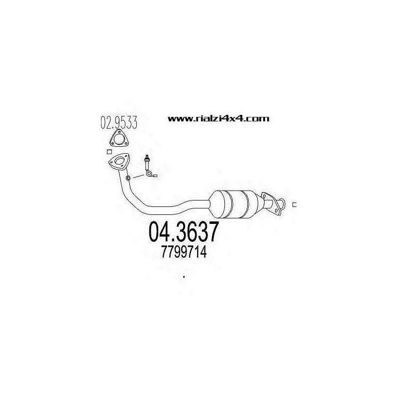 catalyst-pipe-for-panda-4x4-from-1993-to-2003